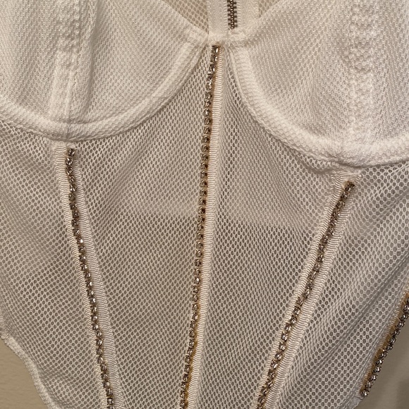 NWT White Fox Breaking Hearts Bustier Corset - Picture 3 of 7
